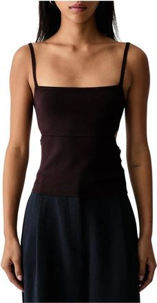 Sessun Lally Top - Dames - Tops - Bruin - Maat: S Viscose