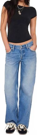 Free People Tennessee Low Rise Boyfriend Jeans In Light Wash