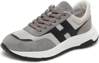 Hogan Hyperlight Allac Nuova H - Heren - Sneakers - Grijs - 40 EU - Leer - Schoenen