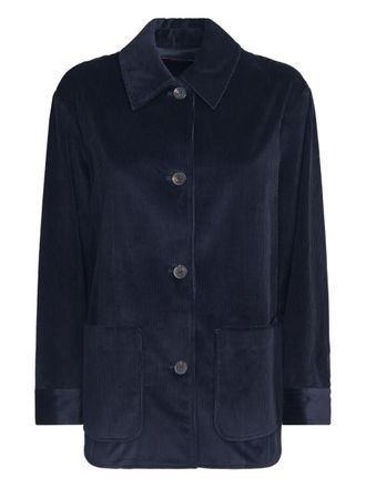 Max Mara buttoned corduroy shirt - Blue
