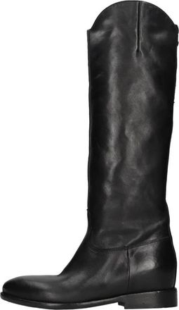 Russell & Bromley Reinnero Hoge Laars - Dames - Hoge Laarzen - Zwart - 39 EU - Leer - Schoenen