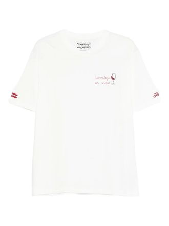 MC2 Saint Barth T-shirt con ricamo - Bianco