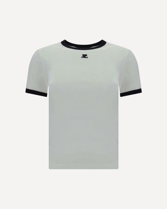 Courr&egrave;ges Logo T-shirt Female XS