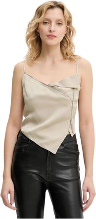 Nanushka Zorka Blouse - Dames - Tops zonder mouwen - Beige - XS - Tops