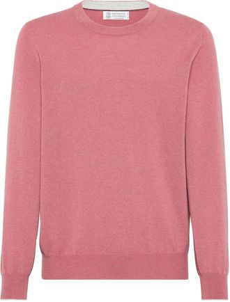 Brunello Cucinelli fine-knit cashmere jumper - men - Cashmere - 56 - Red