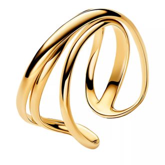 Pandora Rings - Triple band 14k gold-plated open ring - gold - Rings for ladies