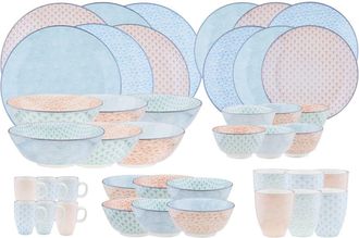 Björn Borg Juego de vajilla - 42 Piezas - Pastel