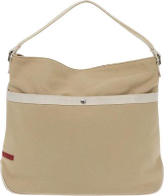 Prada Beige Canvas Handbag (Pre-Owned)