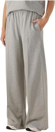 Est'seven Broeken, Dames, Grijs, L, Wijde Grijze Broek voor Vrouwen