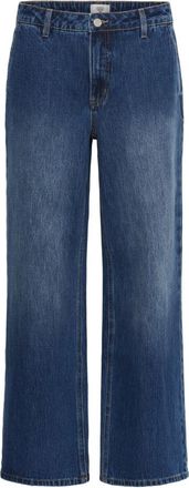 Karen by Simonsen Wide Jeans - Dames - Loose Fit Jeans - Blauw - 2XS - Denim - Jeans