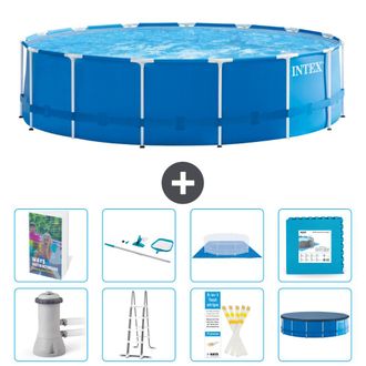 Intex Piscina Con Estructura Redonda - 457x122 Cm - 9-piezas S539