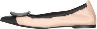 Pretty Ballerinas Pointed Toe Brooch Ballet Flat in Beige at Nordstrom, Size 38.5