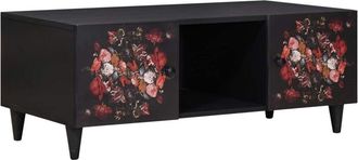 vidaXL Mesa De Caf&eacute; Multicolor 100 X 54 X 40 Cm Madera De Mango Maciza Vidaxl