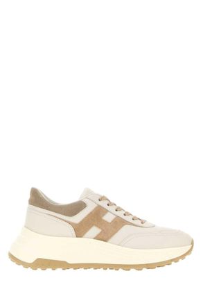 Hogan Beige Color Block Sneakers