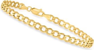 Canaria Canaria 4.3mm 10kt Yellow Gold Curb-Link Bracelet