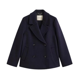GANT Abrigo Cruzado - Coats - Mujer - Azul - XS
