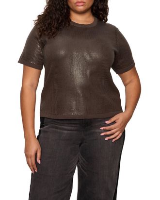 Sanctuary Sparkle Sequin Sweater In Ink