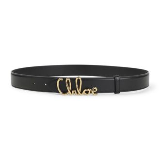 Chlo&eacute; Belts, female, Black, Size: S Iconic Belt