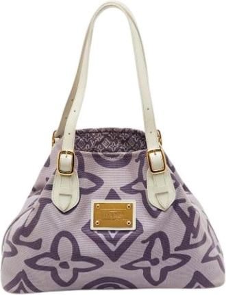 Louis Vuitton Pre-owned Handbags, female, Purple, Size: ONE SIZE Pre-owned Canvas Handbag