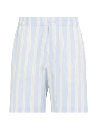 Jacquemus Light Blue Stripes Shorts