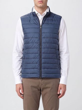 Herno Gilet imbottito in nylon trapuntato con collo alto e chiusura a zip