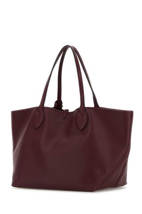 Gucci Womens Burgundy Leather Reversible Shopping Bag Rosso Borse A Mano