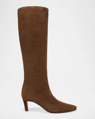 Veronica Beard 60mm Aisla Suede Knee-High Boots