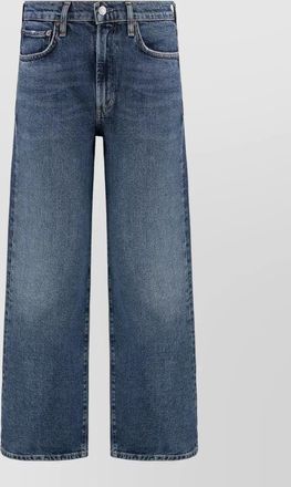 A Gold E cropped straight-leg denim jeans