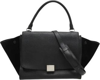 Celine Pre-owned Handbags, female, Black, Size: ONE SIZE Pre-owned Trapeze Bag