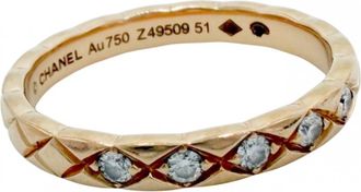Chanel Pink Gold (18K) Band Ring (Pre-Owned)