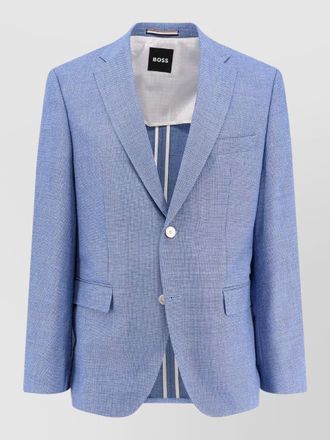 HUGO BOSS wool blend blazer single breasted notch lapel
