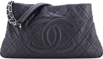 Chanel Timeless CC Expandable Quilted Caviar Medium tote bag - Nero