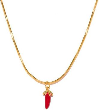 Girls Crew Pepper Pendant Necklace in Gold at Nordstrom
