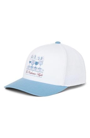 Travis Mathew Stars Stripes Sips Snapback Baseball Cap in White at Nordstrom, Size One Size Oz