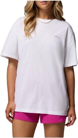 Columbia Rolling Bend Graphic Oversized Tee T-Shirt f&uuml;r Damen | wei&szlig;