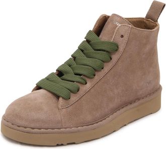 Panchic P001 Enkellaars - Heren - Veterlaarzen - Beige - 40 EU - Su&egrave;de - Schoenen