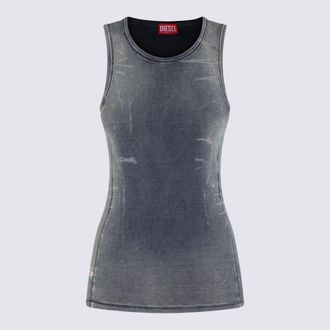 Diesel Indigo Blue Cotton Top