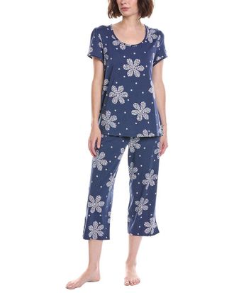 Cuddl Duds 2Pc Pajama Crop Set