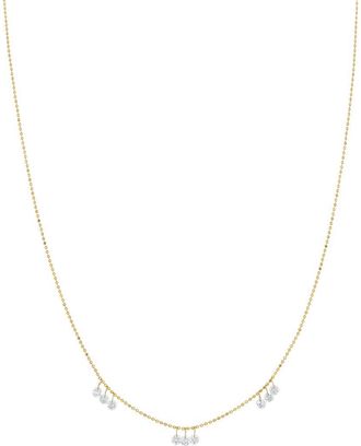 Bony Levy Floating Diamond Necklace in 18K Yellow Gold at Nordstrom