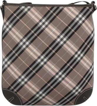 Burberry Pre-owned Nova Check Blue Label Canvas Schoudertas - Dames - Vintage Schoudertas - Veelkleurig - ONE Size - Leer - Vintage