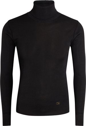 Valentino Garavani Vlogo Roll-neck Jumper - Black - XL