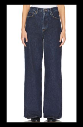 A Gold E Dame High Rise Wide Leg Jeans In Pendulum