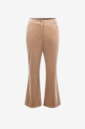 Akris Ausgestellte verk&uuml;rzte Hose aus Samt mit hoher Taille Cali