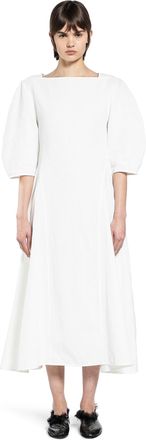 Jil Sander Rounded-sleeved Linen Dress