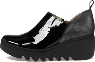 FLY London Womens Beli Zip Up Ankle Boots In Black Silver