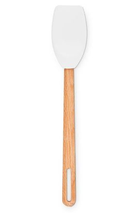 LE CREUSET Signature Silicone & Wood Spatula Spoon in White at Nordstrom