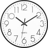 OEM Reloj De Pared De 30 Cm, Elegante, Moderno, Silencioso, Sin Tictac, Movimiento De Cuarzo, Funciona Con Pilas, Dise&ntilde;o Redondo Decorativo Para El Hogar/