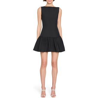 Amanda Uprichard Katina Drop Waist Dress in Black at Nordstrom Rack, Size X-Small