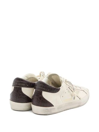 Golden Goose Super Star Leather Upper And Toe Laminated Star Cocco Print Heel And Spur