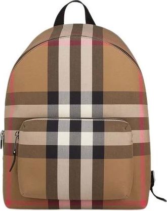 Burberry Zaino Jeff Check - - Bags - Uomo - Beige - ONE SIZE